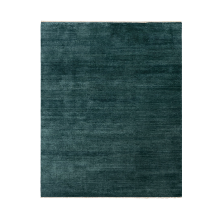  teal solid-colored rug