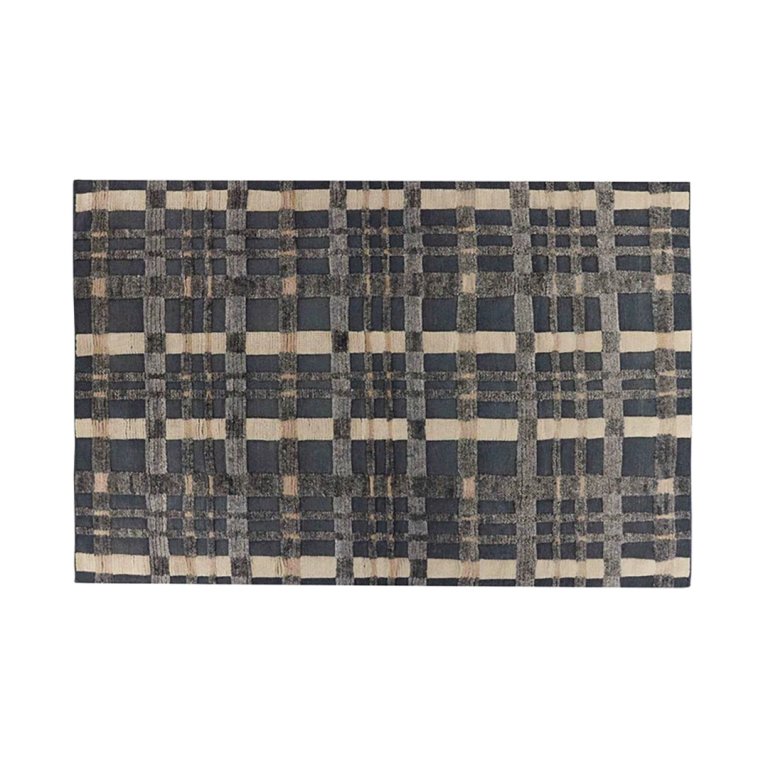  blue plaid area rug