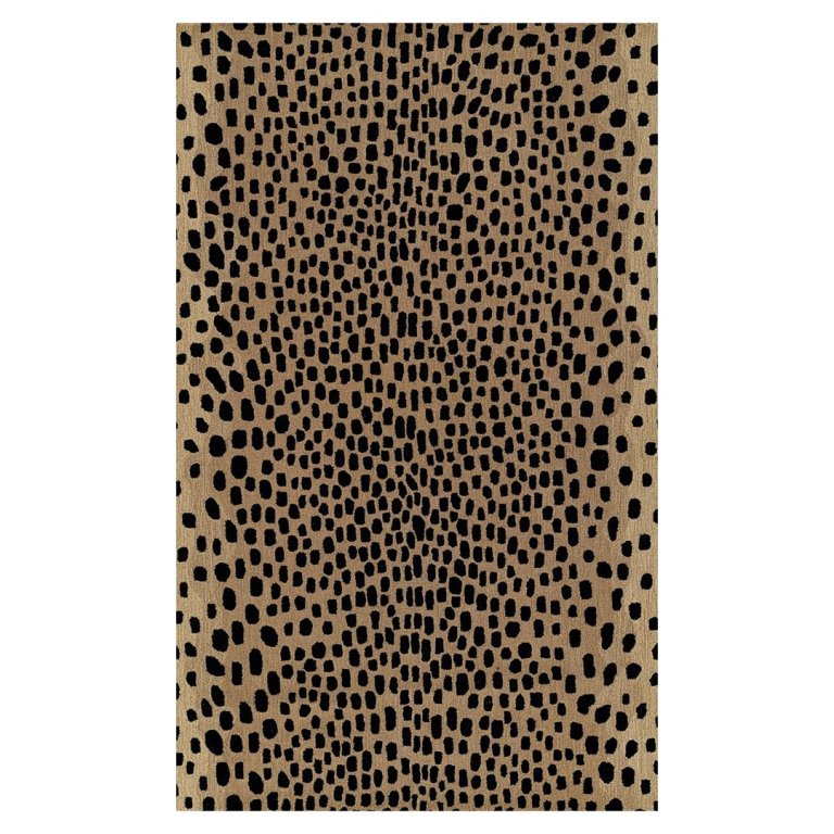 cheetah print area rug