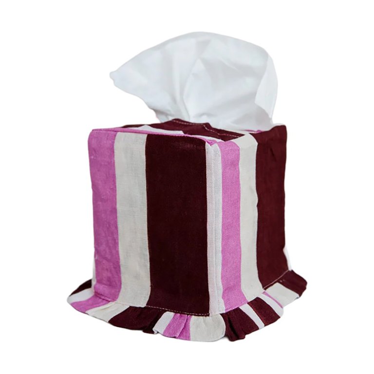  striped tissue box