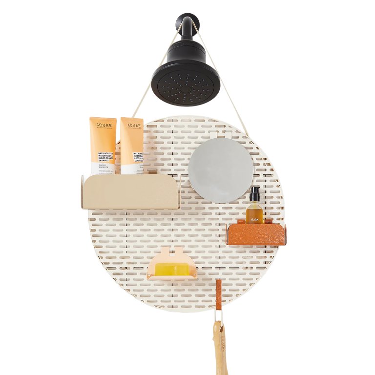  neutral-colored shower organizer