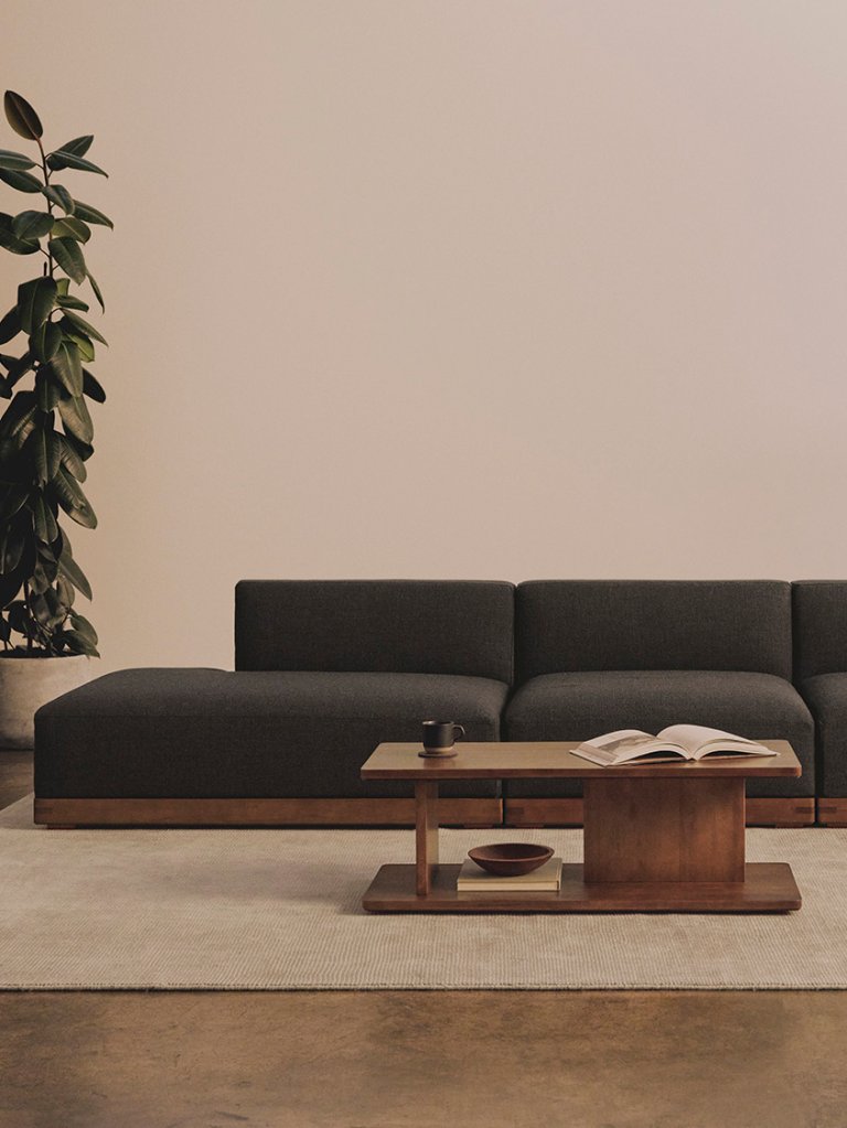 dark black sectional