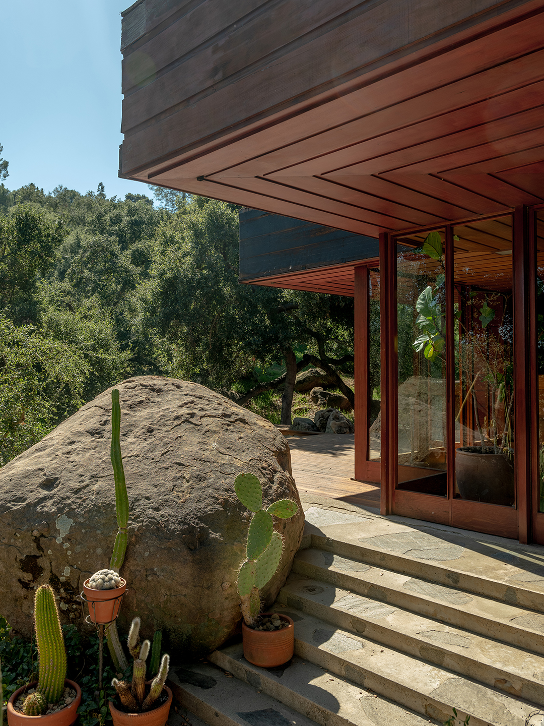 wood and concrete exterior