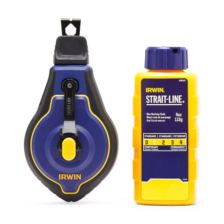  chalk reel and bottle of chalk