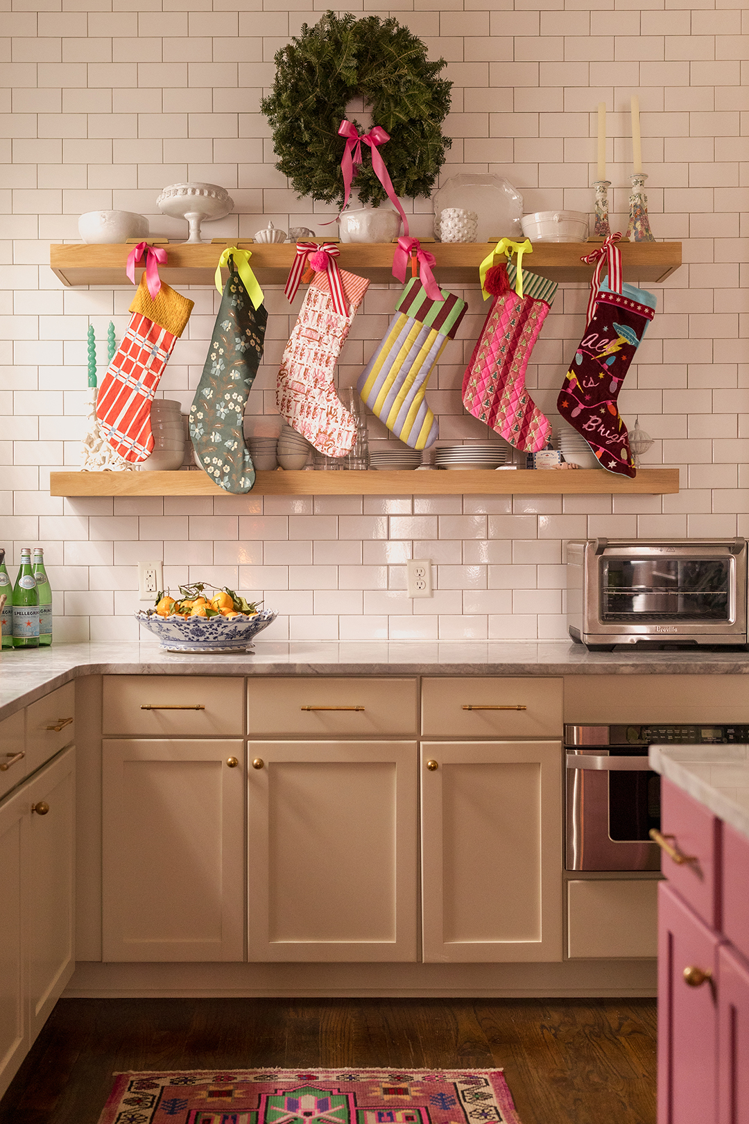 stockings in kitchen