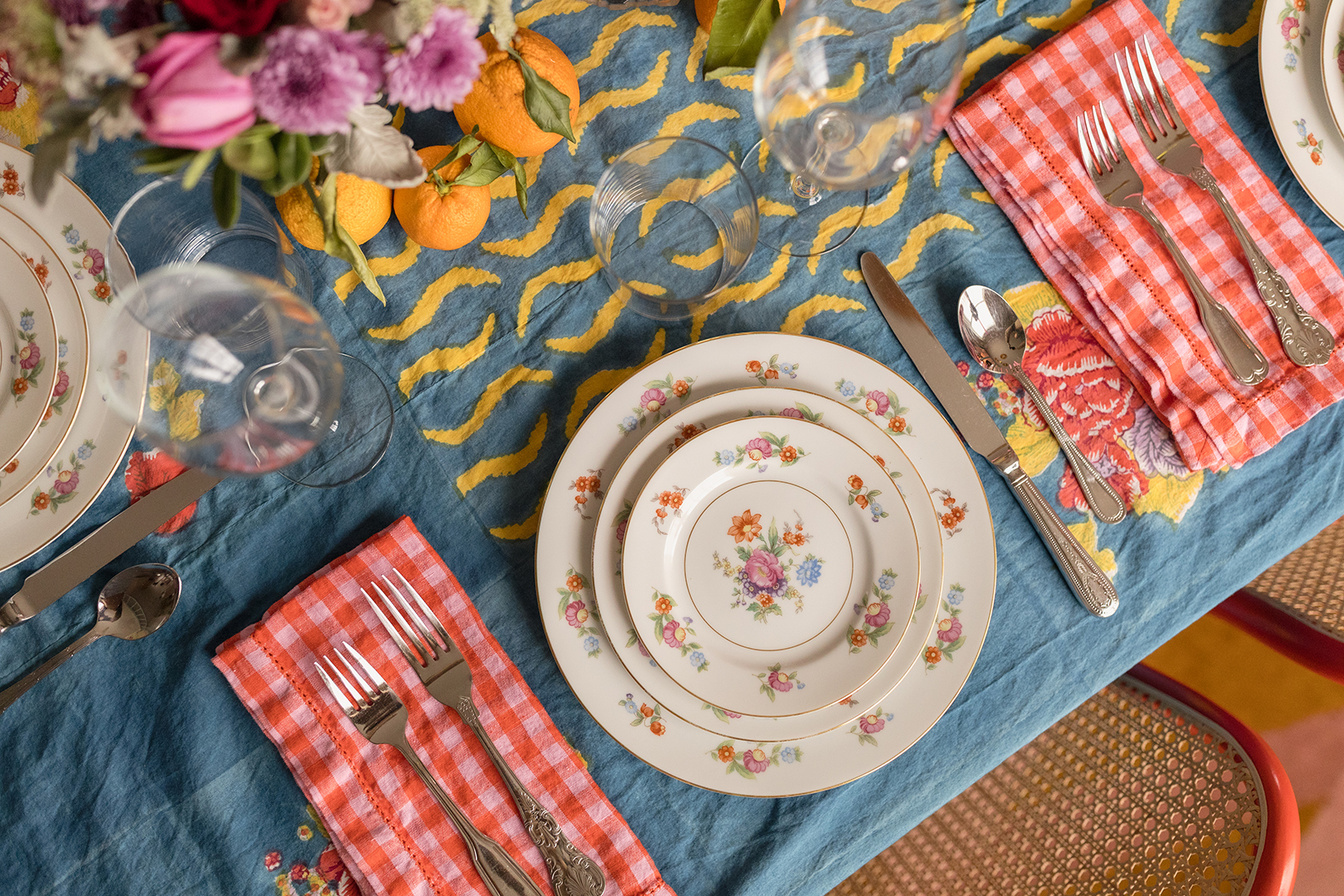 floral china plates