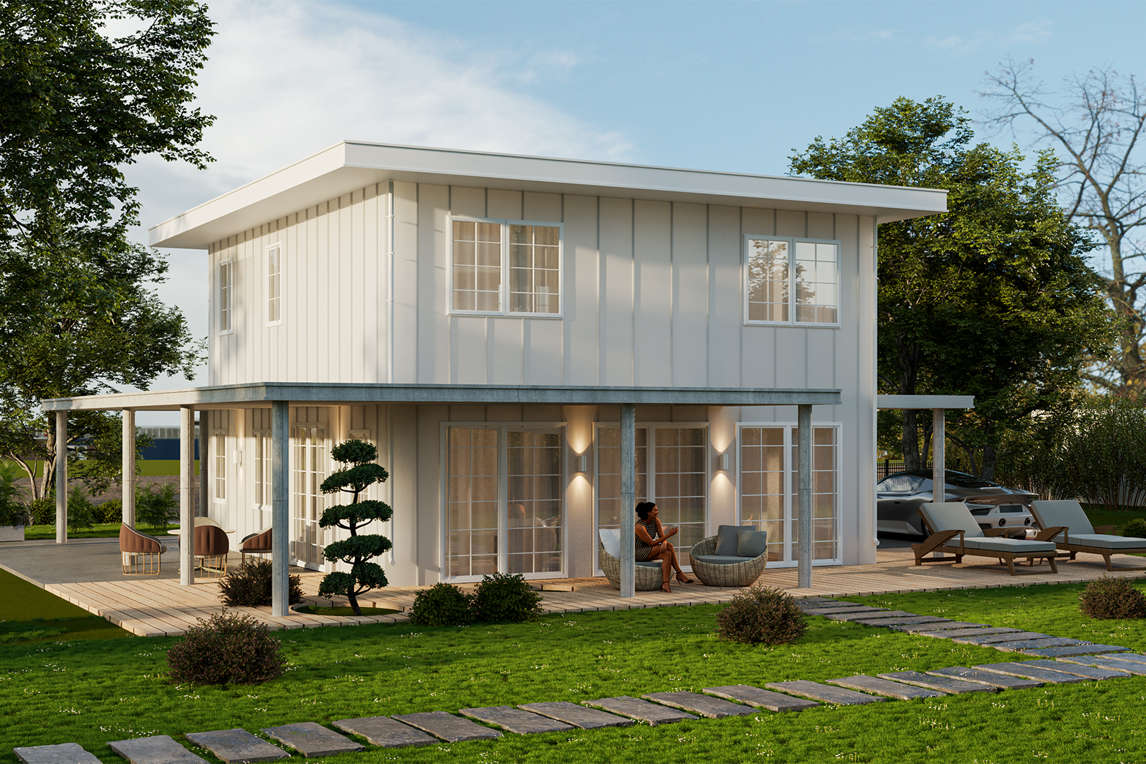 rendering of white house