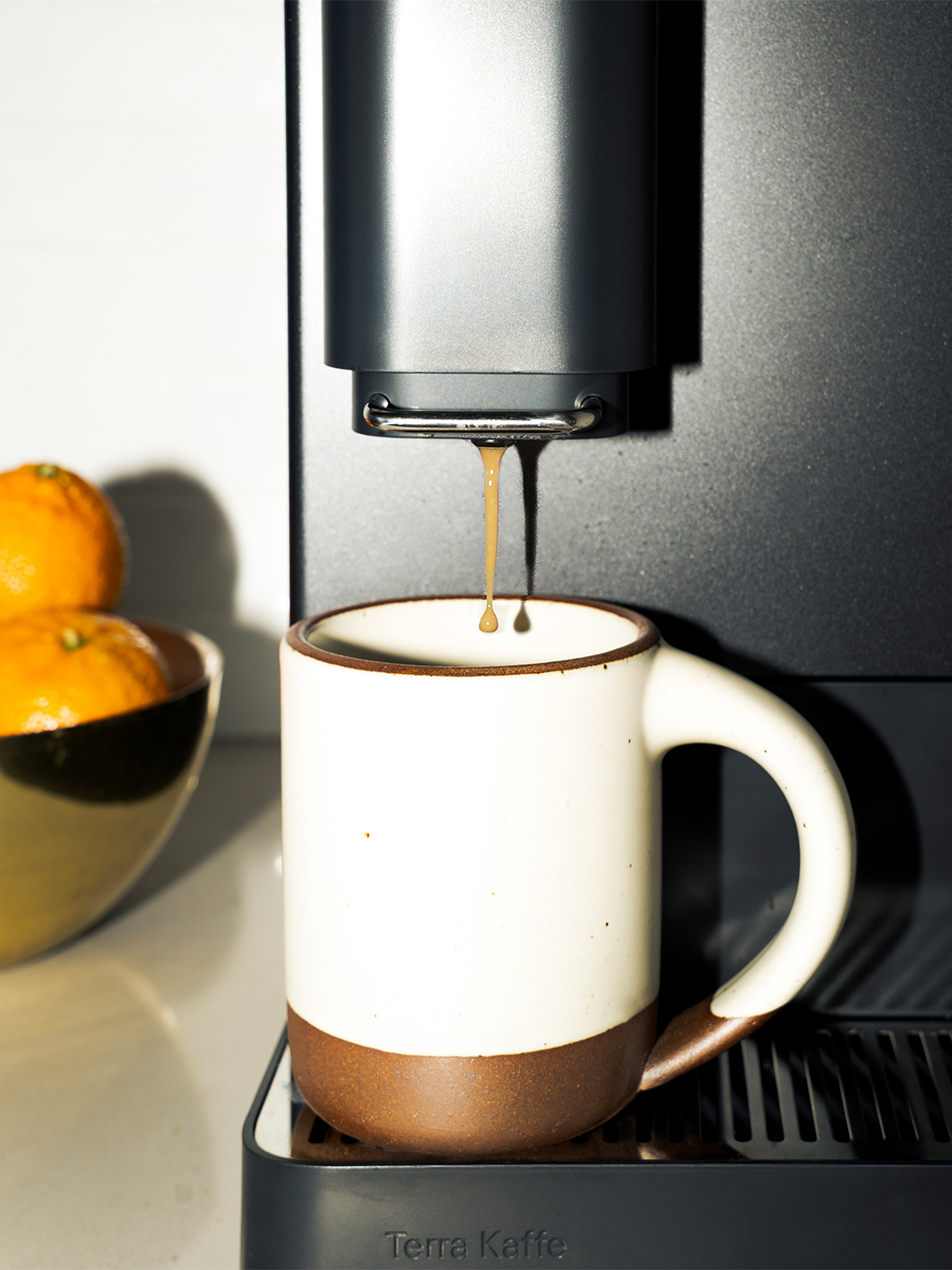 coffee going into cup