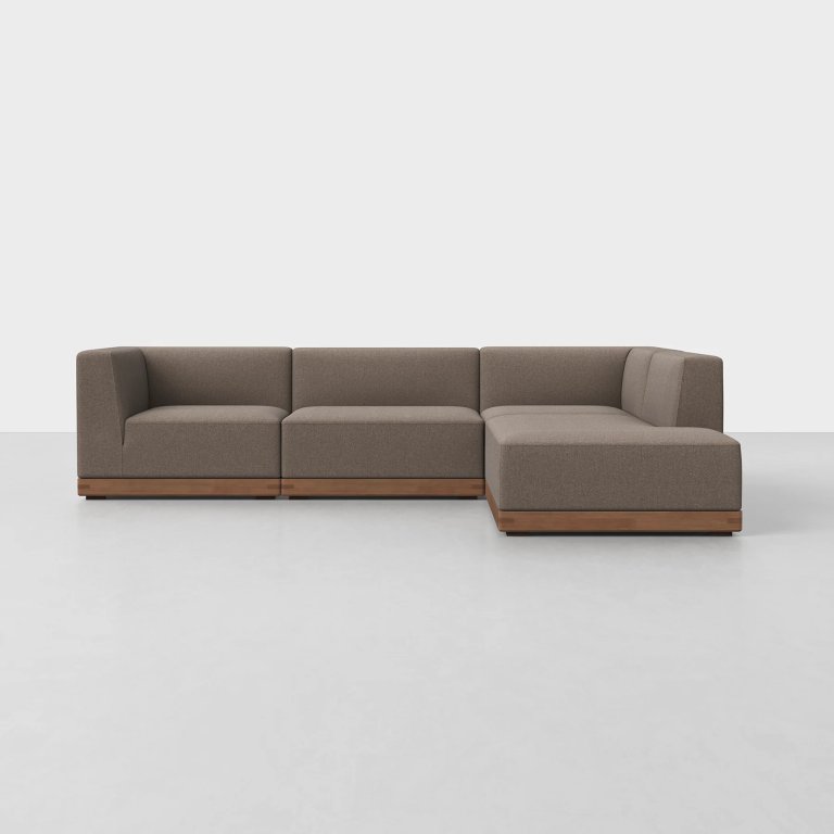  mocha colored sofa