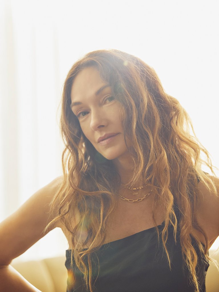 woman with wavy hair