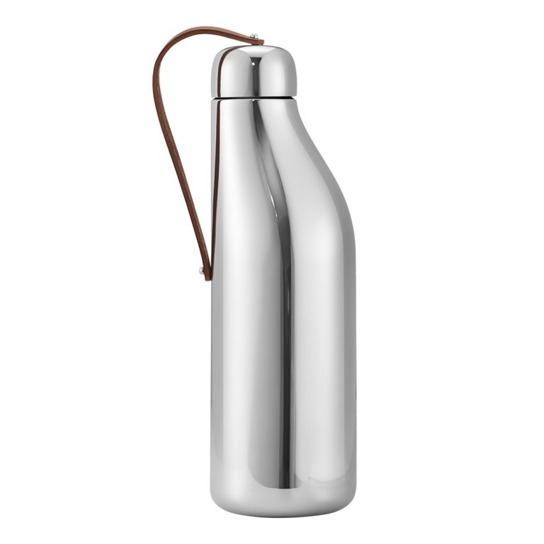  silver water bottle