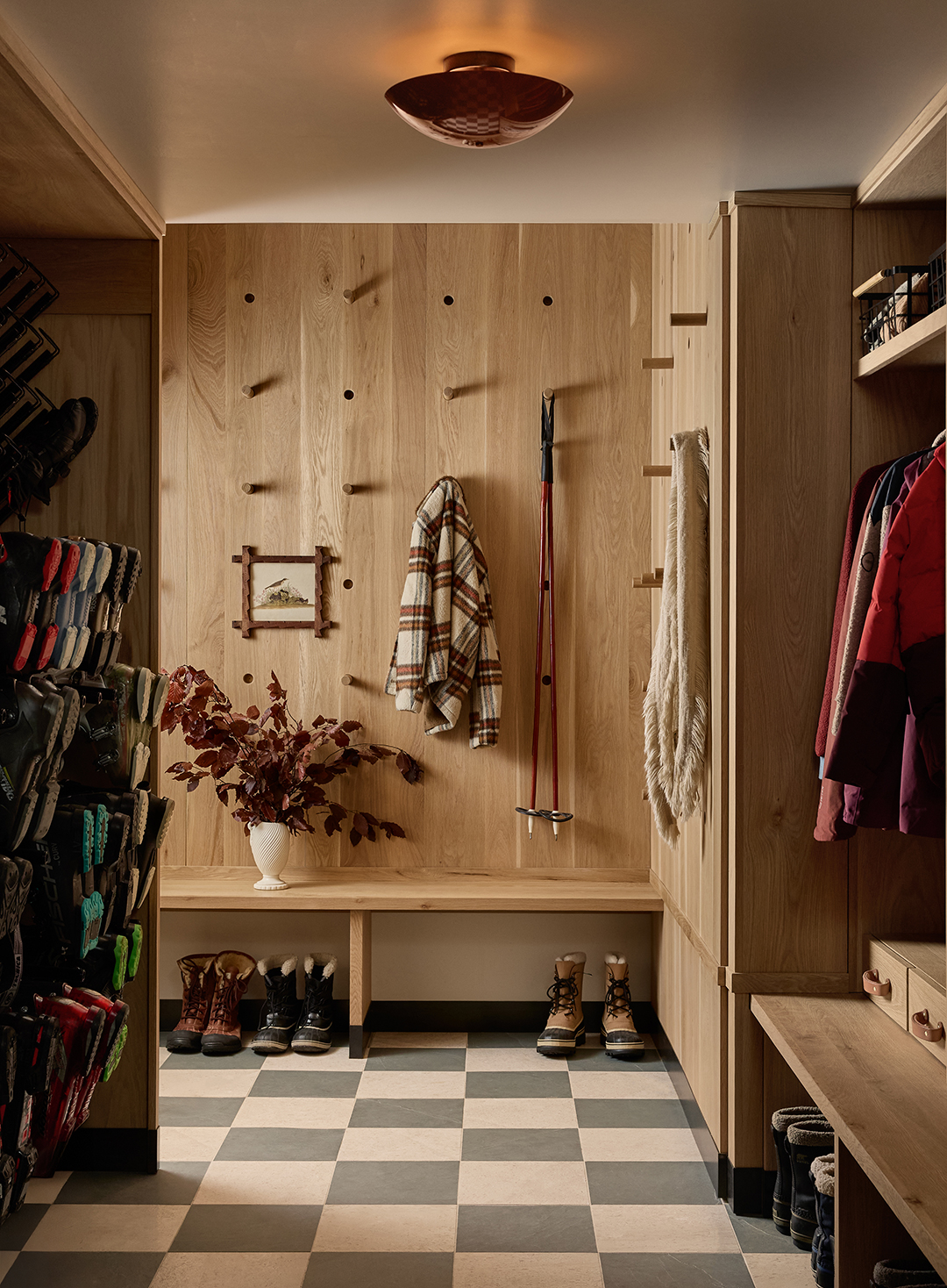 ski storage room