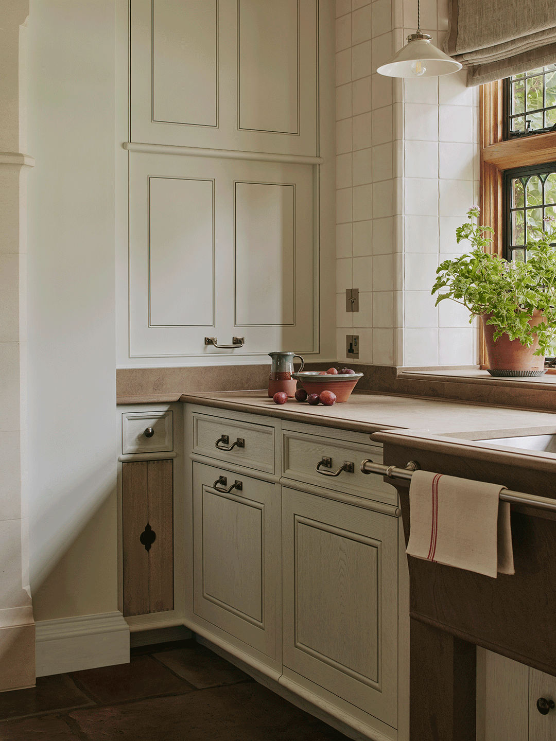 kitchen with appliance garage