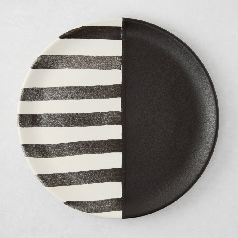  black and white plate