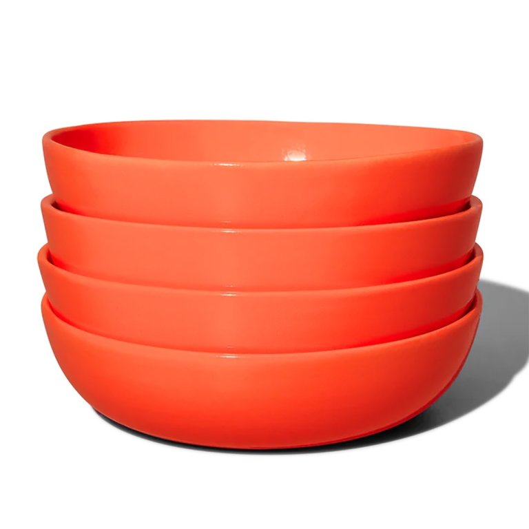  red pasta bowls