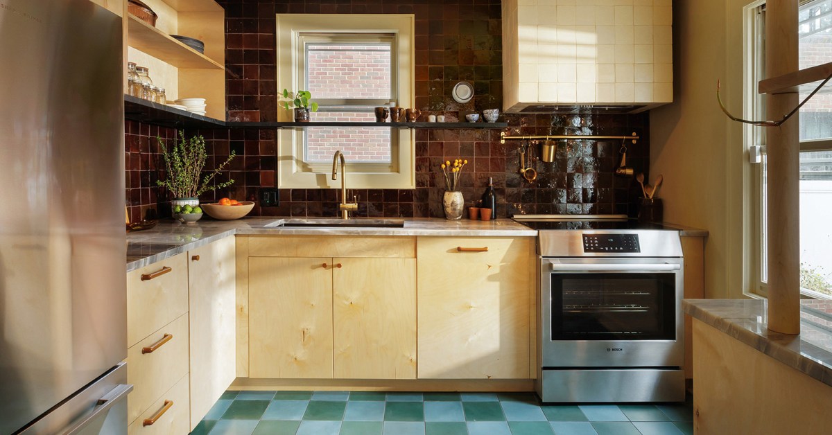 Before & After: Budget Birch Cabinetry Looks Impossibly Luxe in This Detroit Kitchen