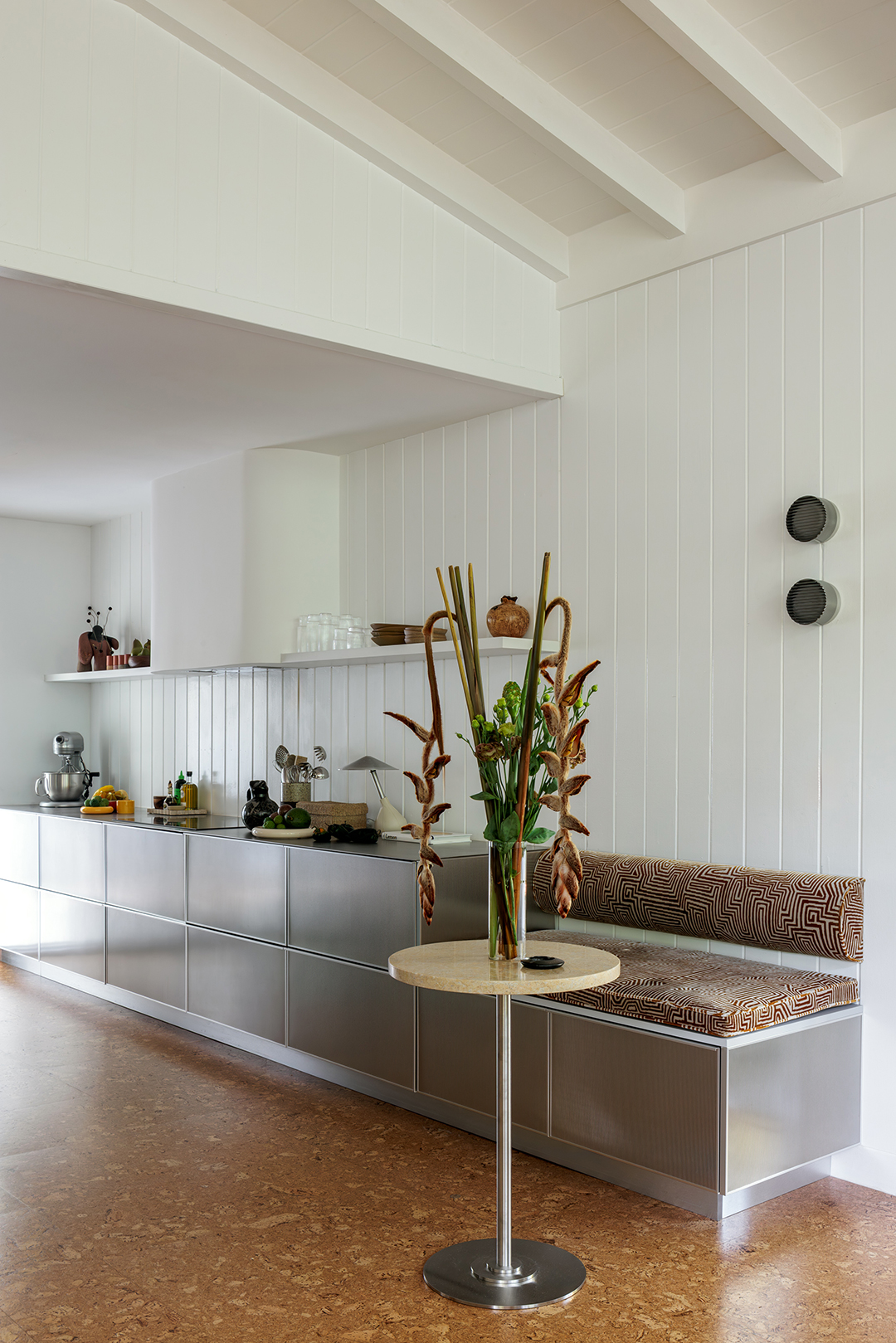 built in kitchen bench