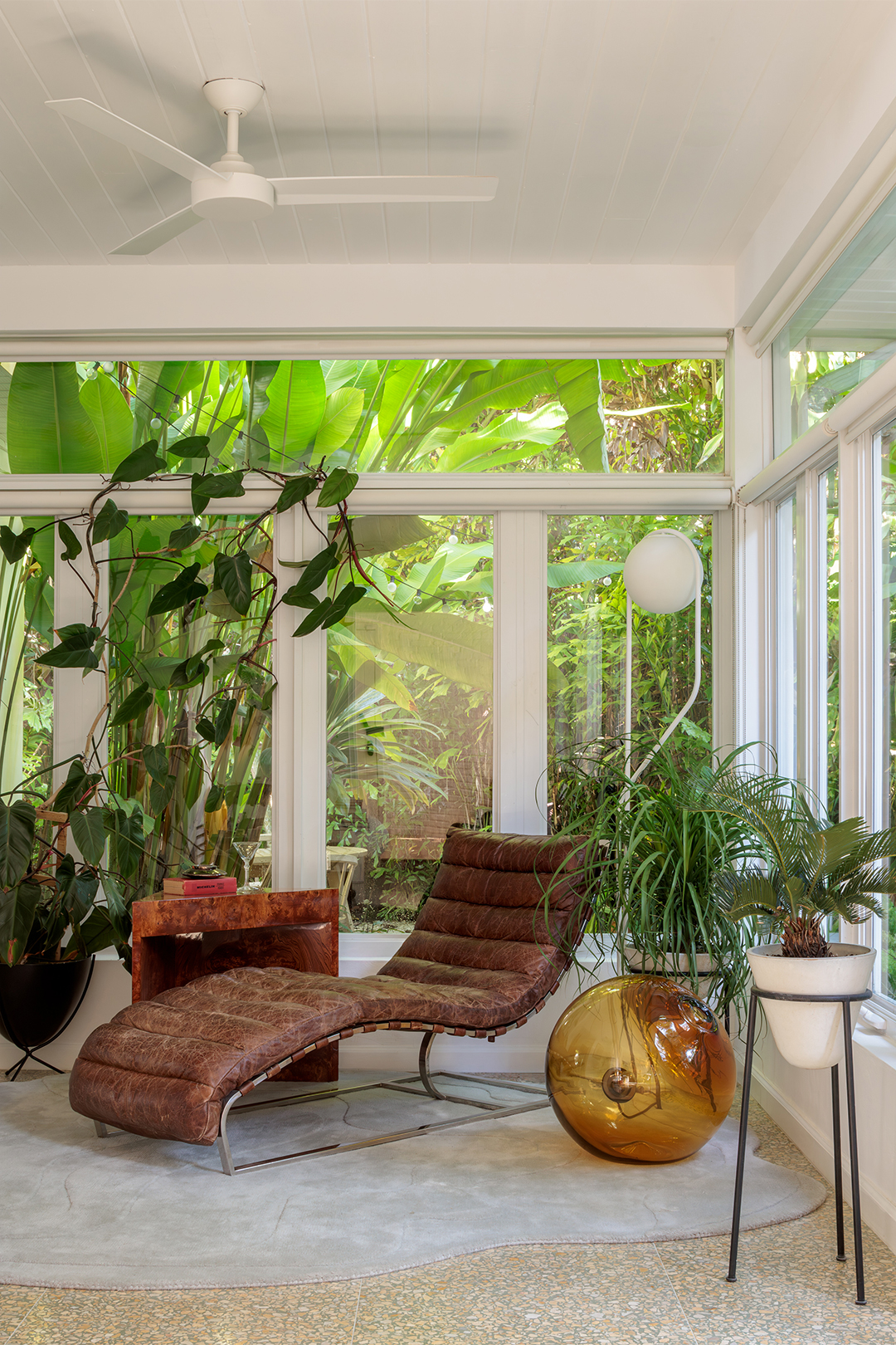 leather lounge reading chair