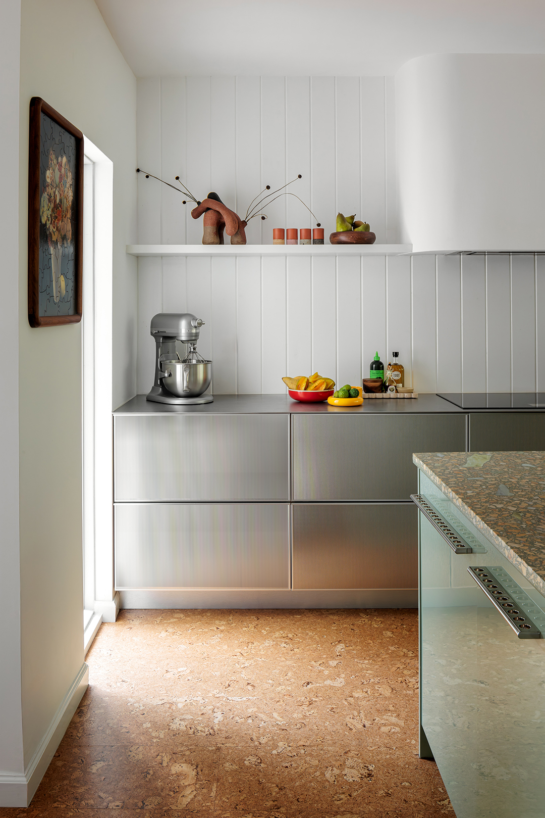 stainless steel kitchen cabinets