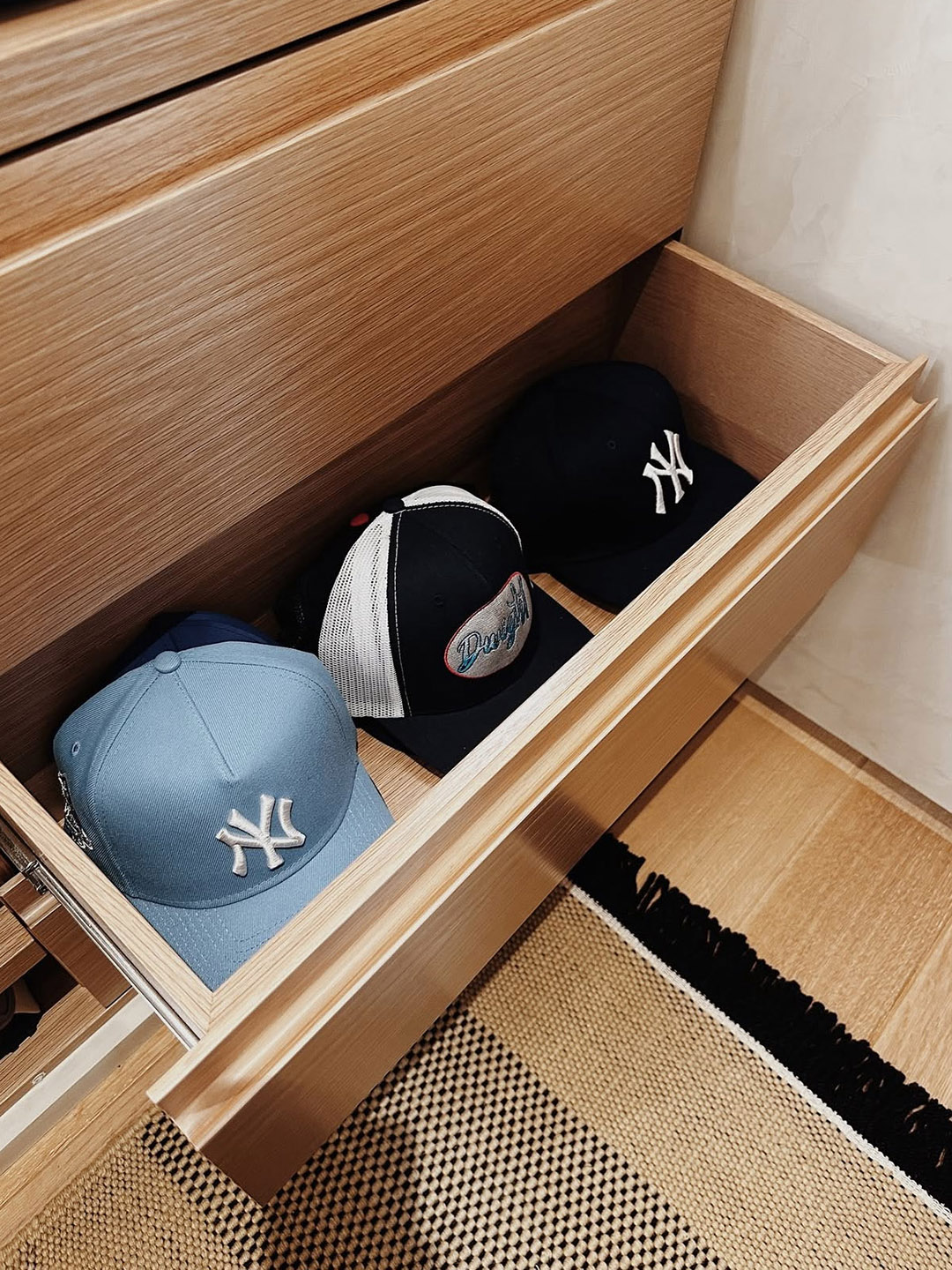 organized hat drawer