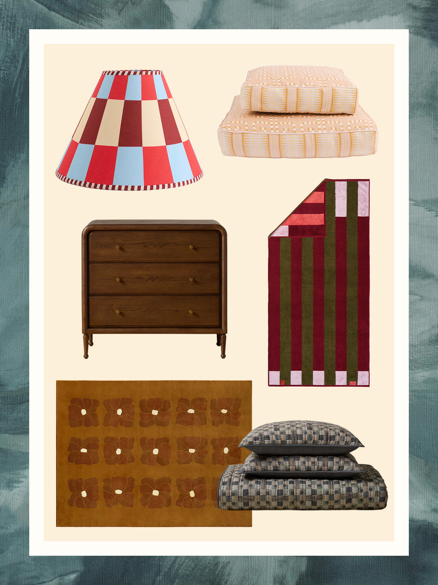 Dog Beds Worthy of Display, Scandi-Chic Velvet Curtains, and Linen Sauna Seats