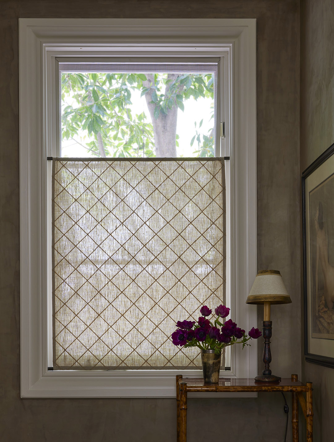 cafe curtain with pattern