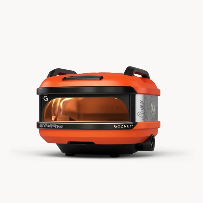  gozney tread portable pizza oven in orange