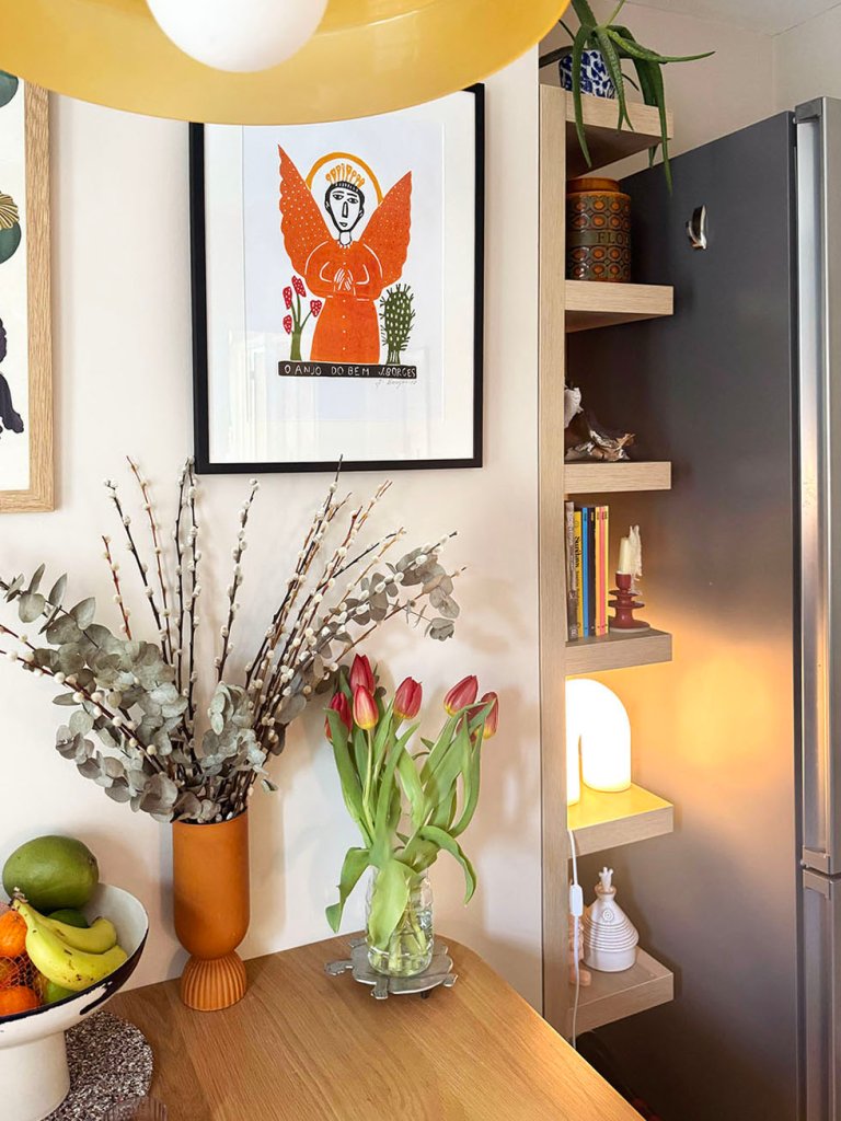 IKEA lack shelf in fridge gap