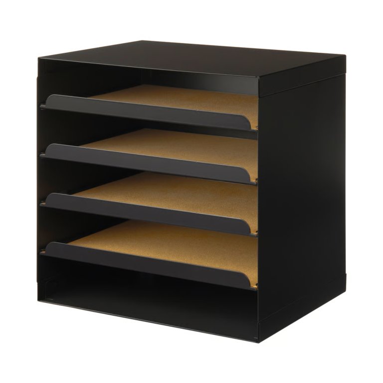  black metal file unit