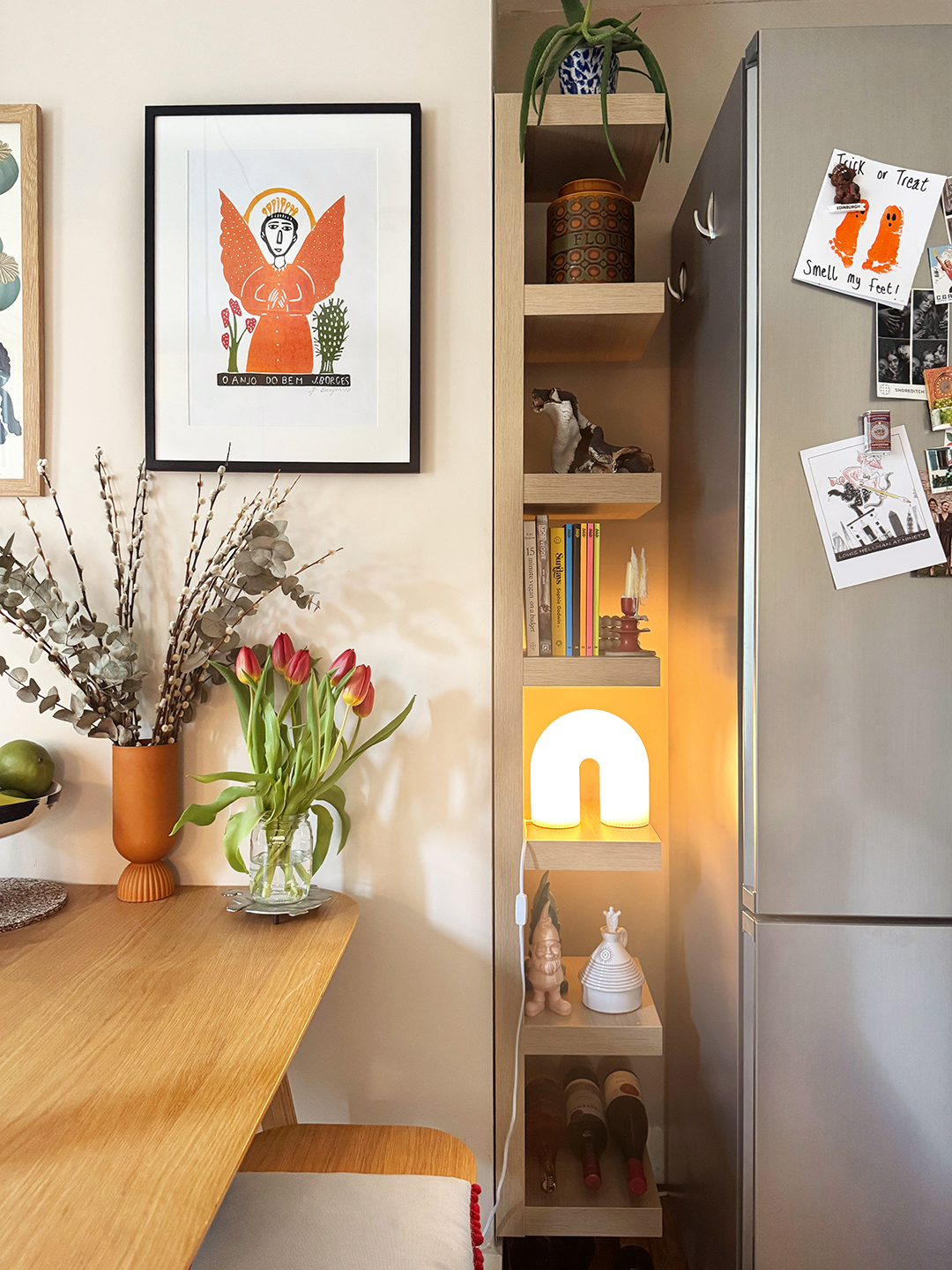 IKEA lack shelf in fridge gap