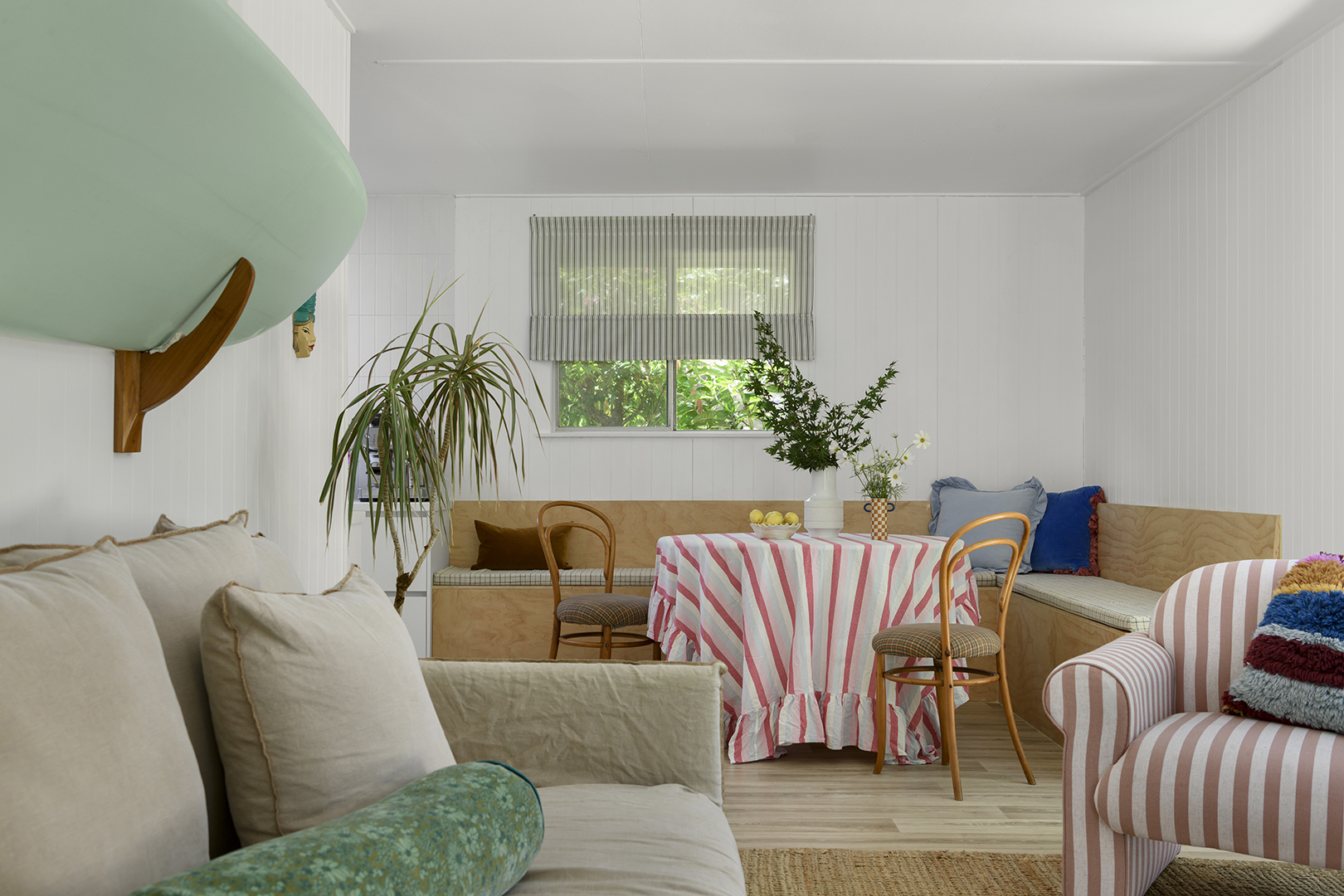 dining room off of a living room