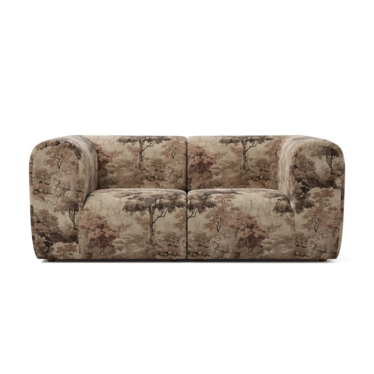  sofa with floral fabric