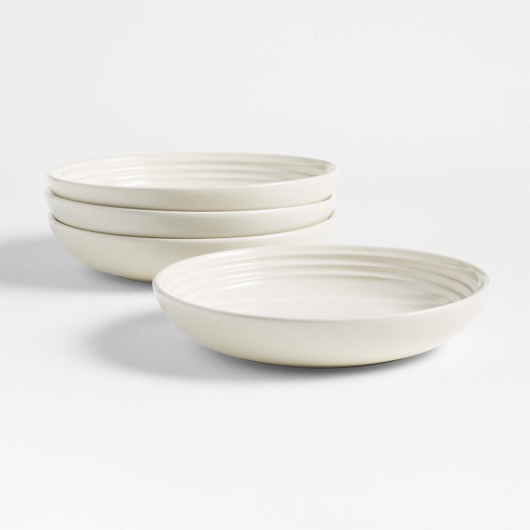  simple stoneware pasta bowls