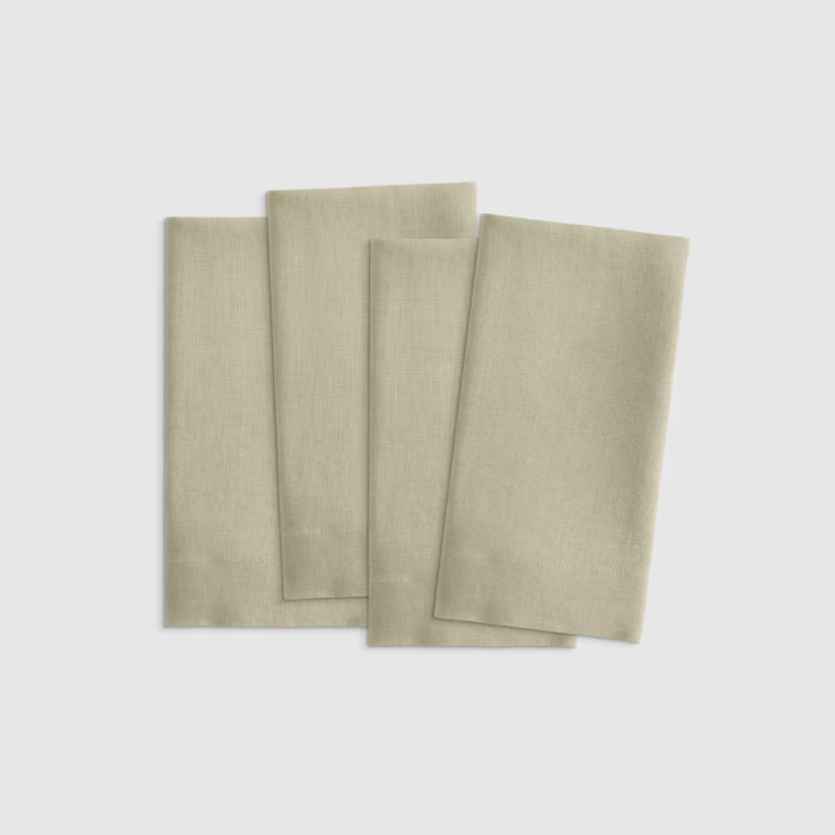  light green solid napkins
