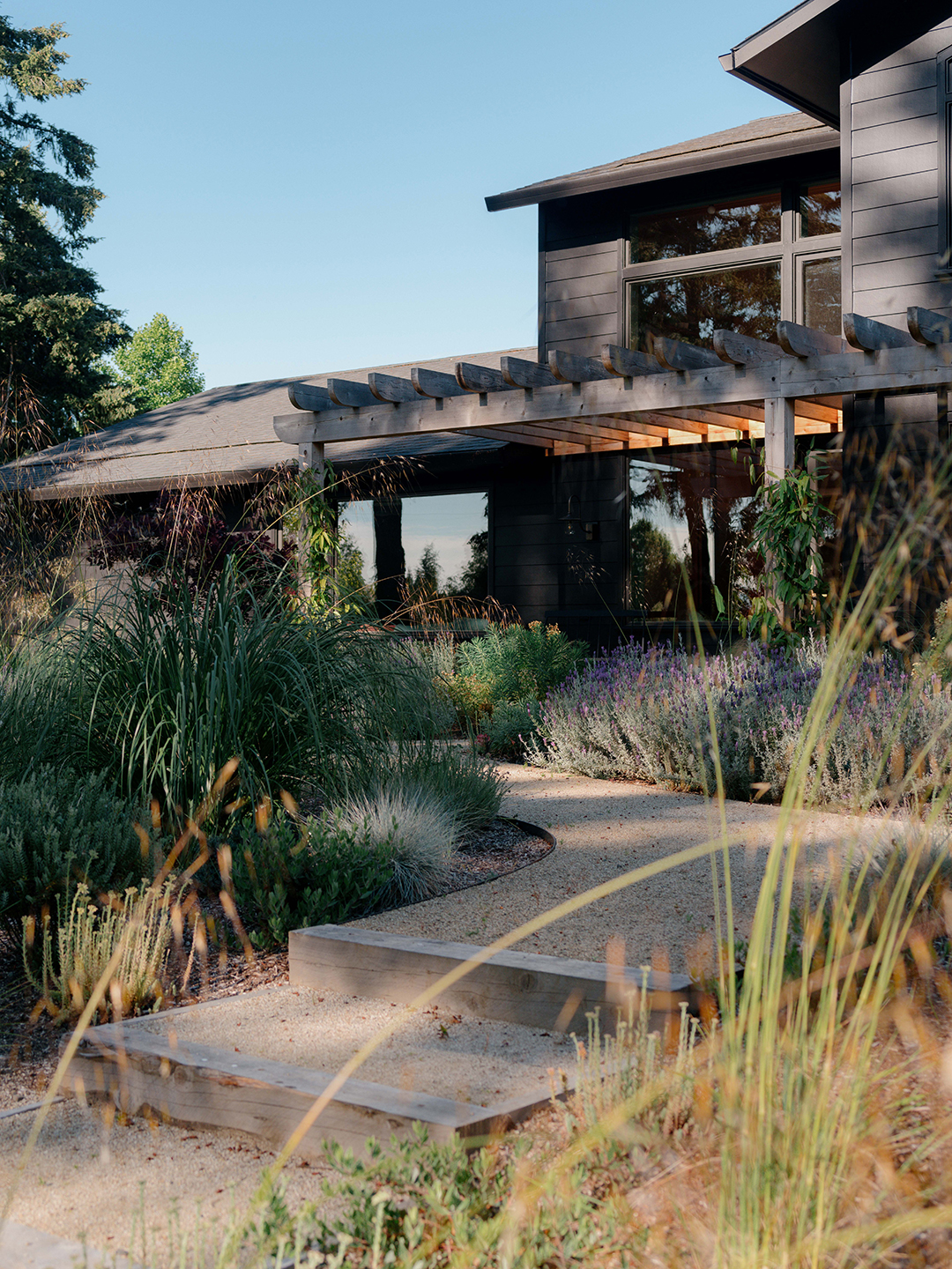 walkway leading up to a house