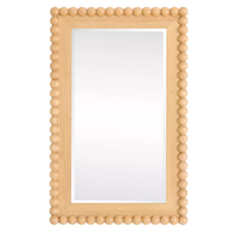 mirror with wooden frame