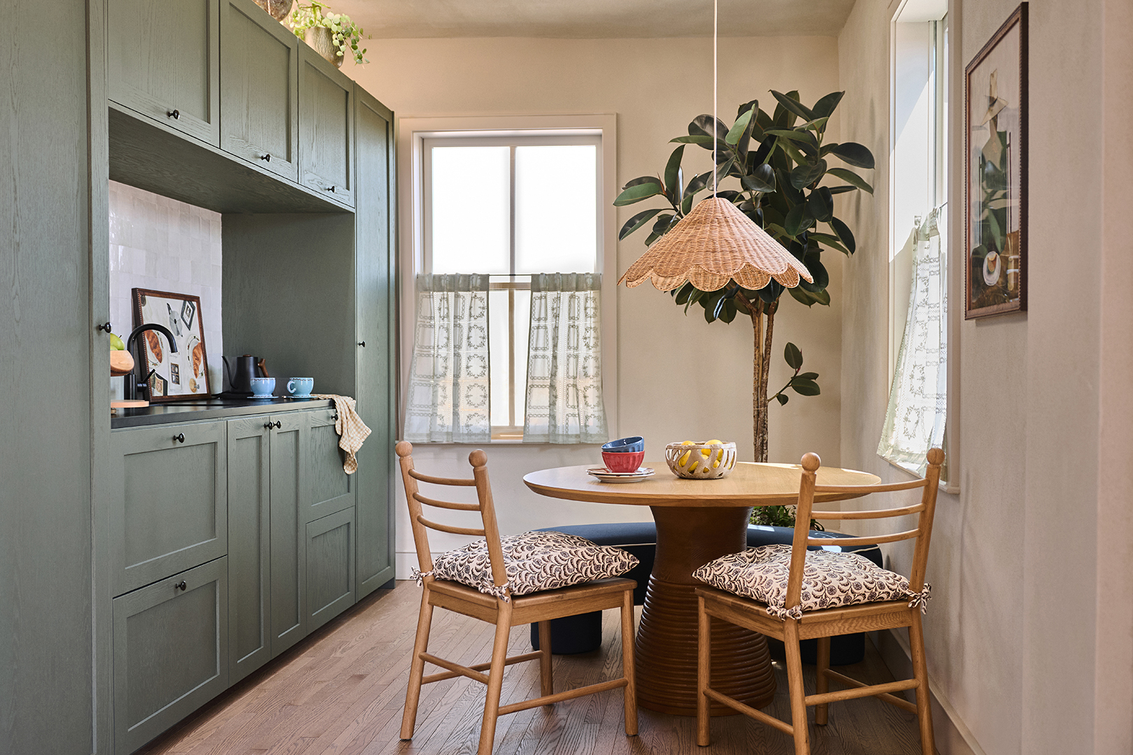 small kitchen and dining area
