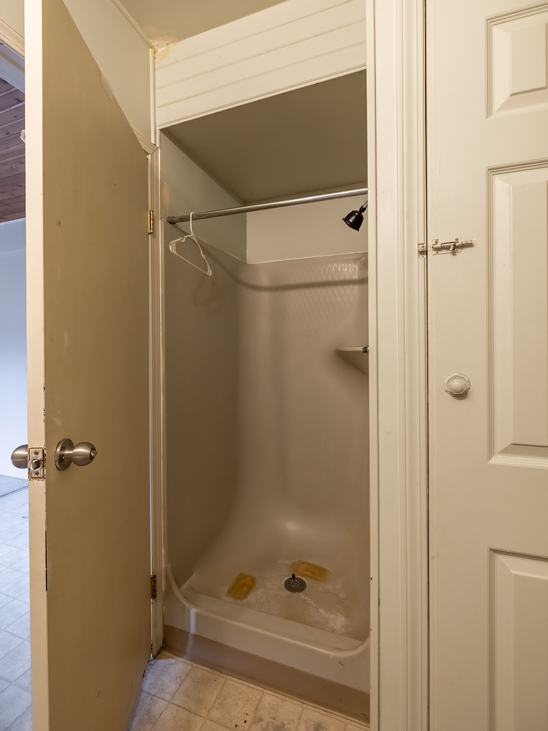 bathroom shower pre-renovation
