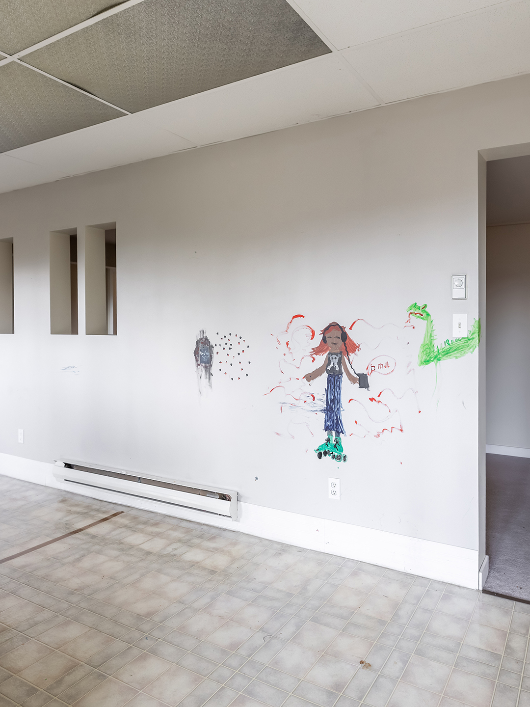 white space before renovation