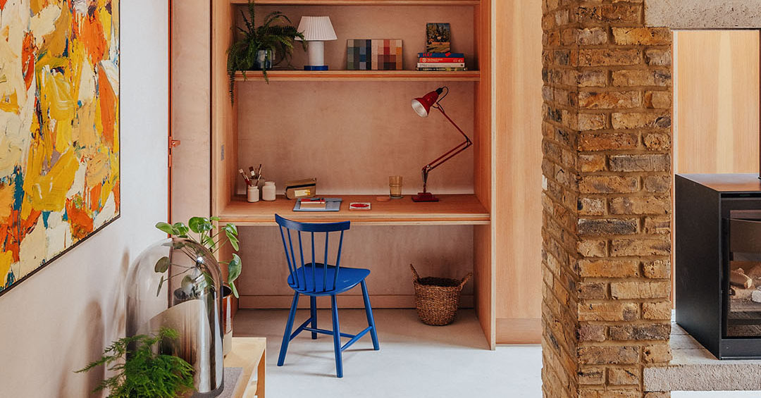 Earthy Tones and Primary Colors Happily Coexist in This 150-Year-Old London Rowhouse