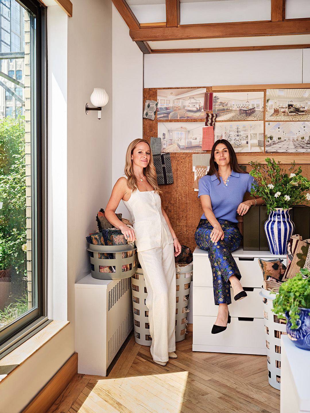 two women in an office