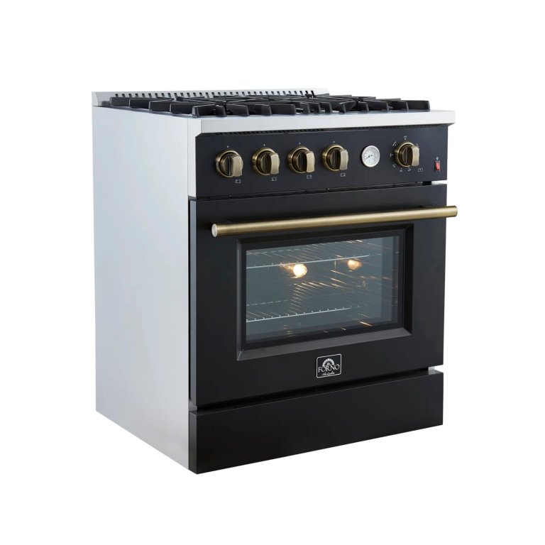 black gas range