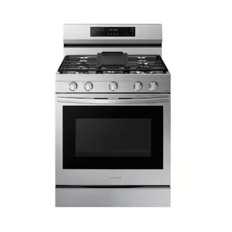 stainless steel gas range