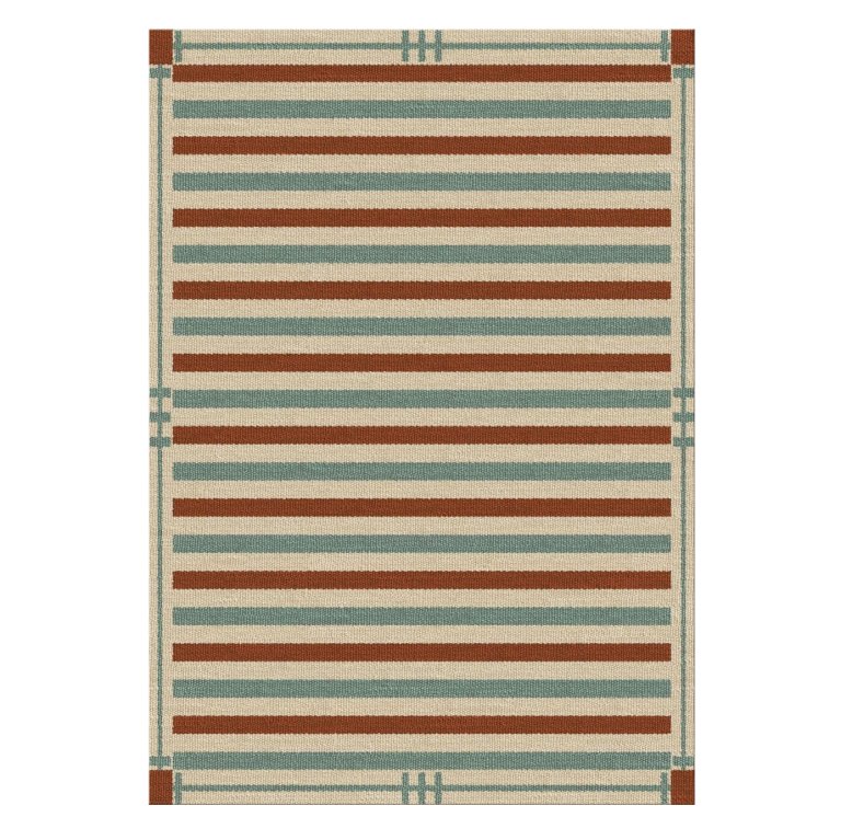 striped rug
