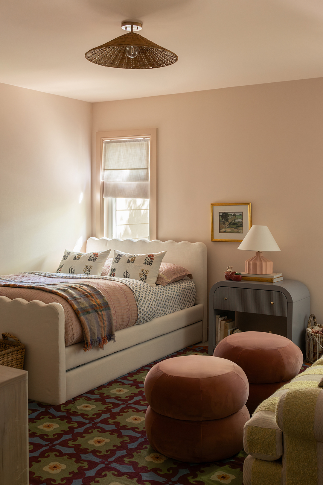 pale pink bedroom