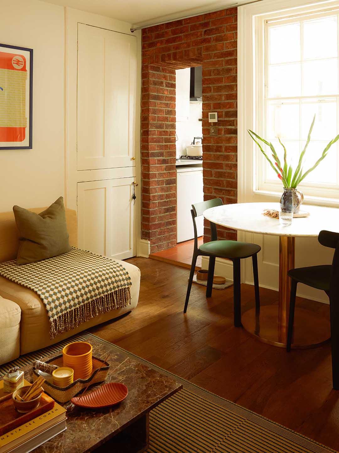 breakfast table in a living room