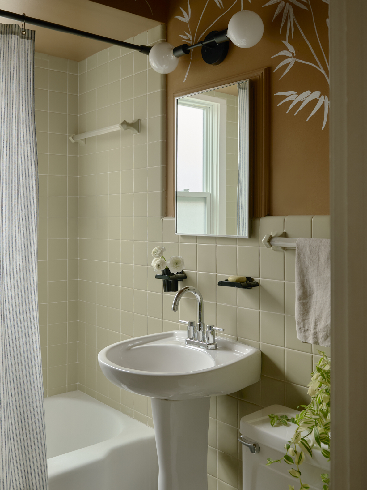 bathroom with white tile