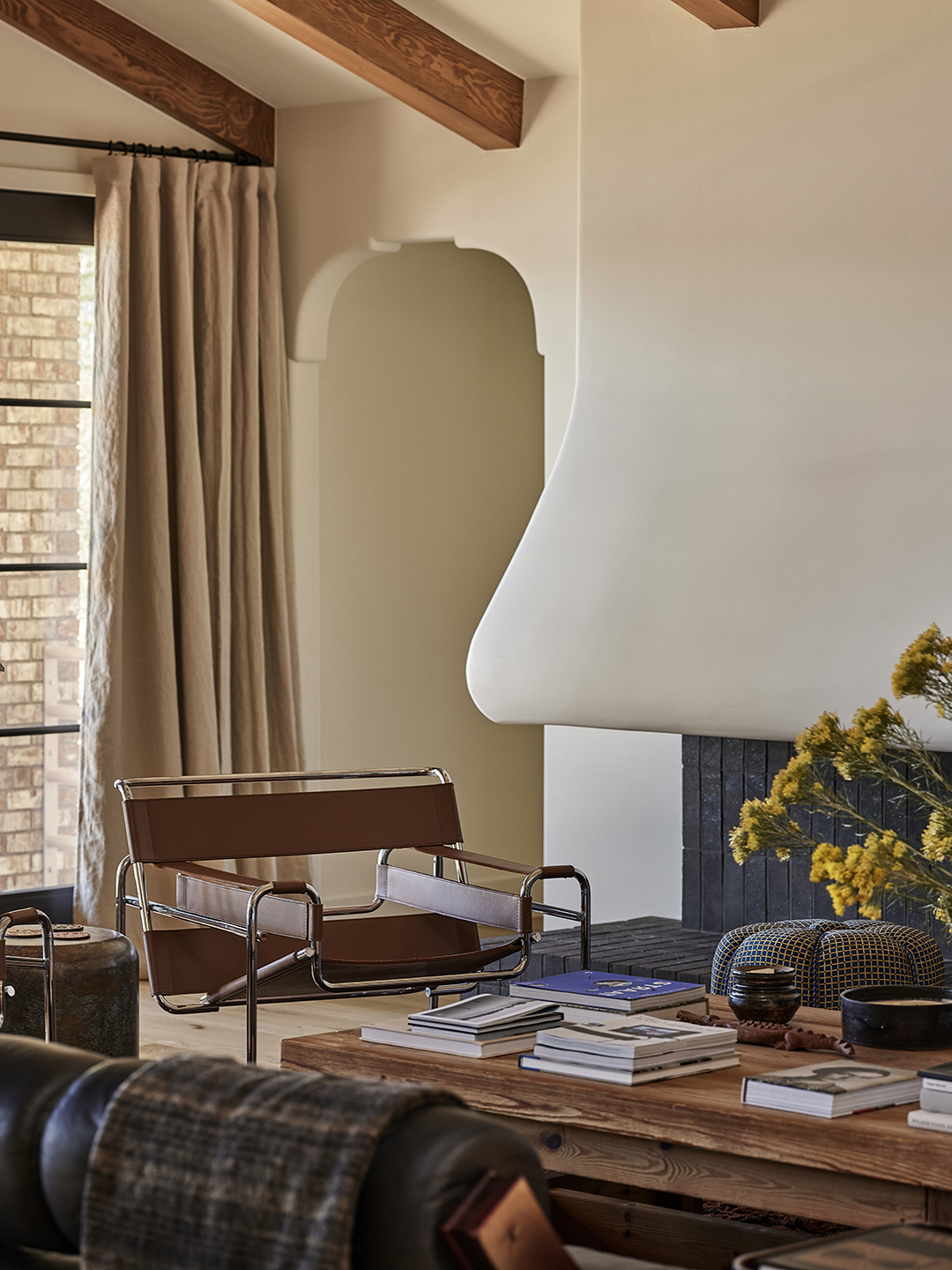 living room with chair