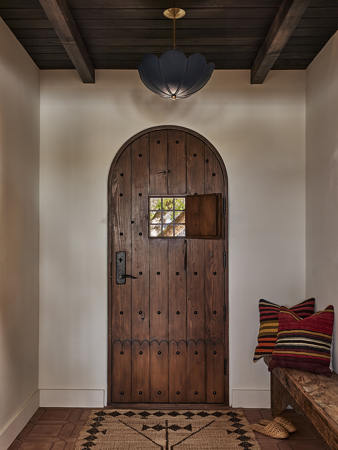 wooden front door