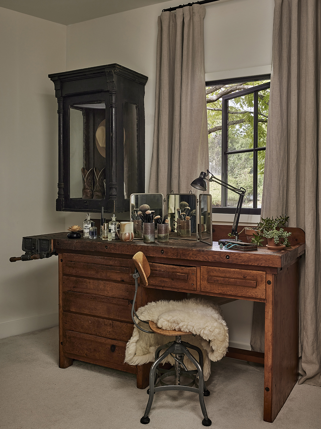 vintage desk vanity